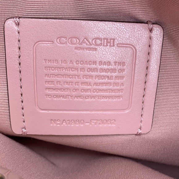 RARE nwot Coach Sage Carryall Quilted pink crossbody satchel bag F73062 - Picture 4 of 15